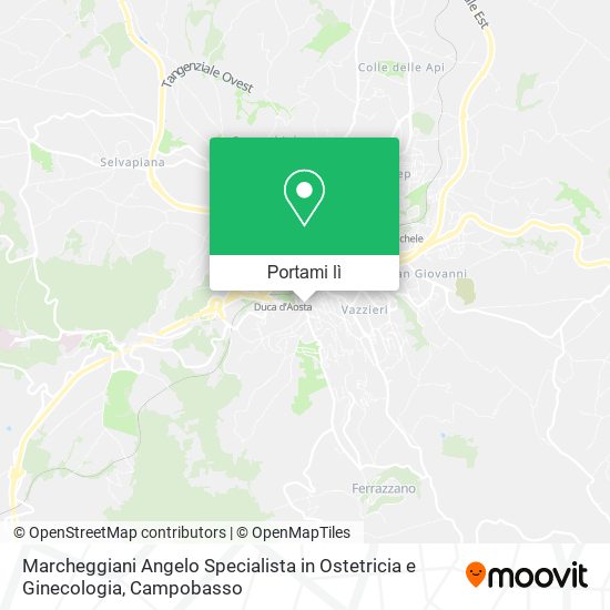 Mappa Marcheggiani Angelo Specialista in Ostetricia e Ginecologia