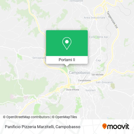 Mappa Panificio Pizzeria Marzitelli