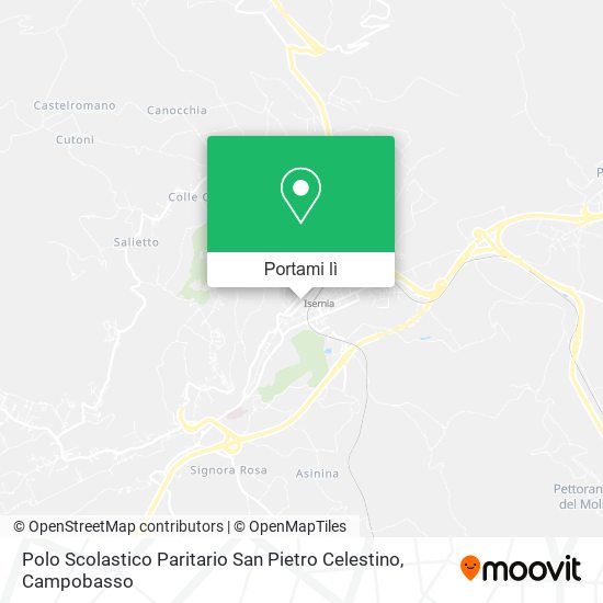 Mappa Polo Scolastico Paritario San Pietro Celestino