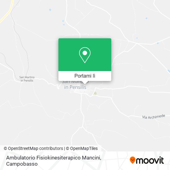Mappa Ambulatorio Fisiokinesiterapico Mancini