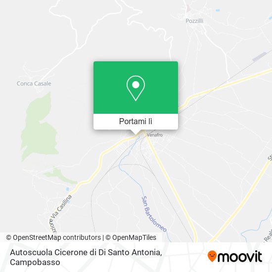 Mappa Autoscuola Cicerone di Di Santo Antonia