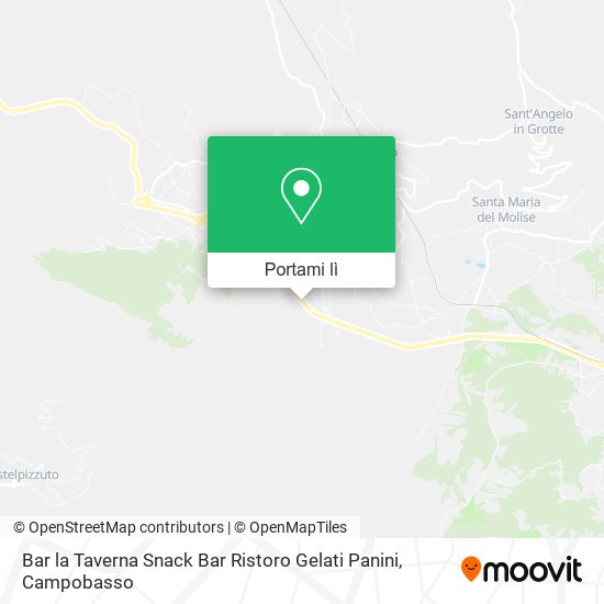Mappa Bar la Taverna Snack Bar Ristoro Gelati Panini