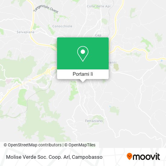 Mappa Molise Verde Soc. Coop. Arl