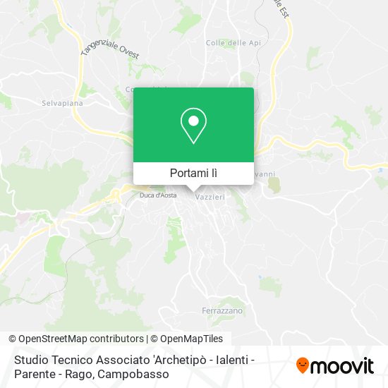 Mappa Studio Tecnico Associato 'Archetipò - Ialenti - Parente - Rago