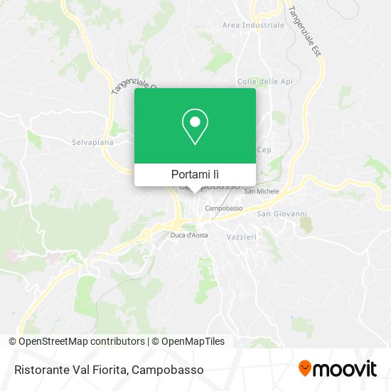 Mappa Ristorante Val Fiorita