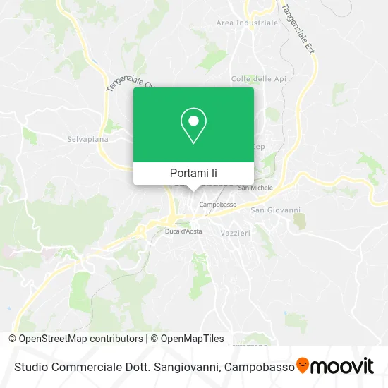 Mappa Studio Commerciale Dott. Sangiovanni