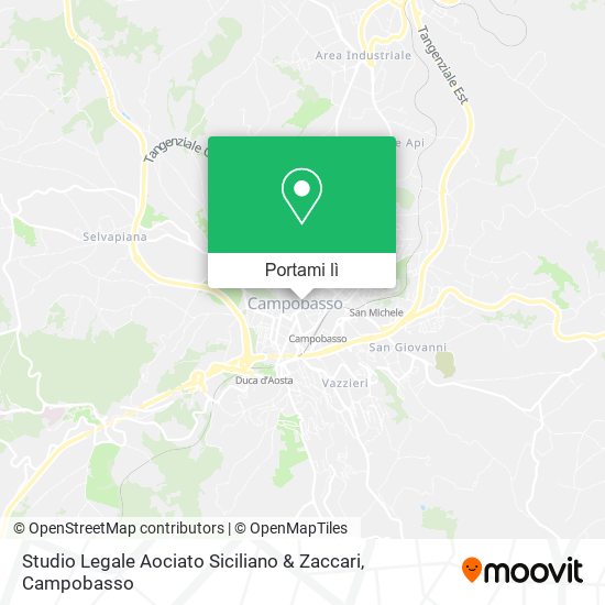 Mappa Studio Legale Aociato Siciliano & Zaccari