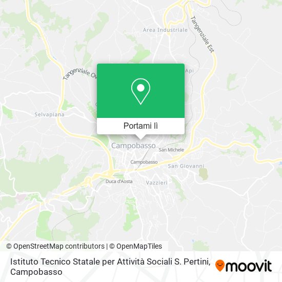 Mappa Istituto Tecnico Statale per Attività Sociali S. Pertini