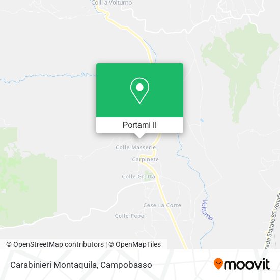 Mappa Carabinieri Montaquila