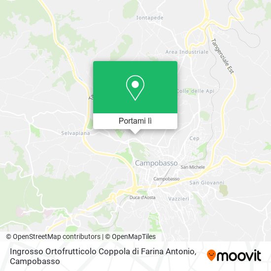 Mappa Ingrosso Ortofrutticolo Coppola di Farina Antonio