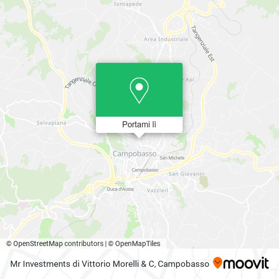 Mappa Mr Investments di Vittorio Morelli & C