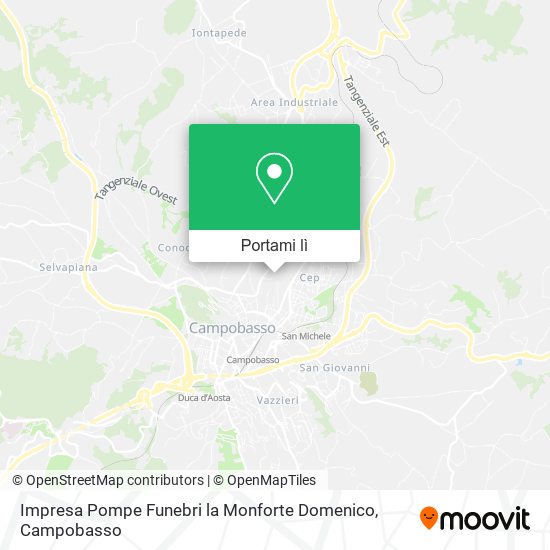 Mappa Impresa Pompe Funebri la Monforte Domenico