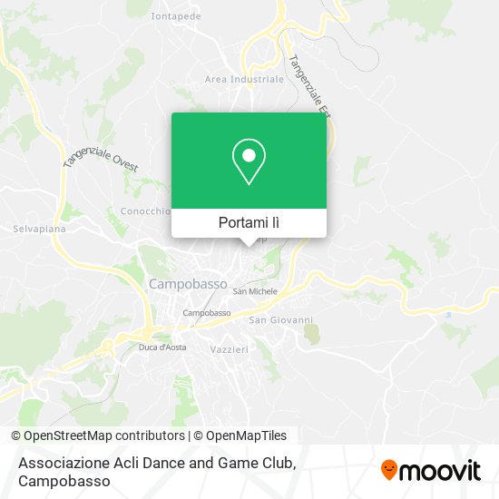 Mappa Associazione Acli Dance and Game Club