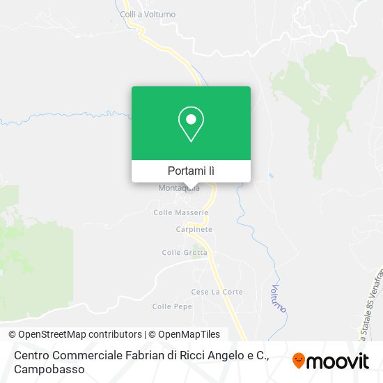 Mappa Centro Commerciale Fabrian di Ricci Angelo e C.