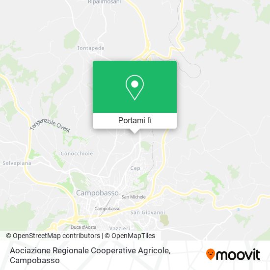Mappa Aociazione Regionale Cooperative Agricole