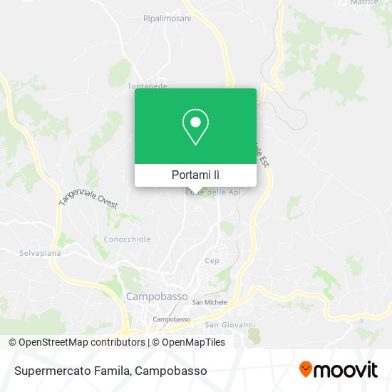 Mappa Supermercato Famila