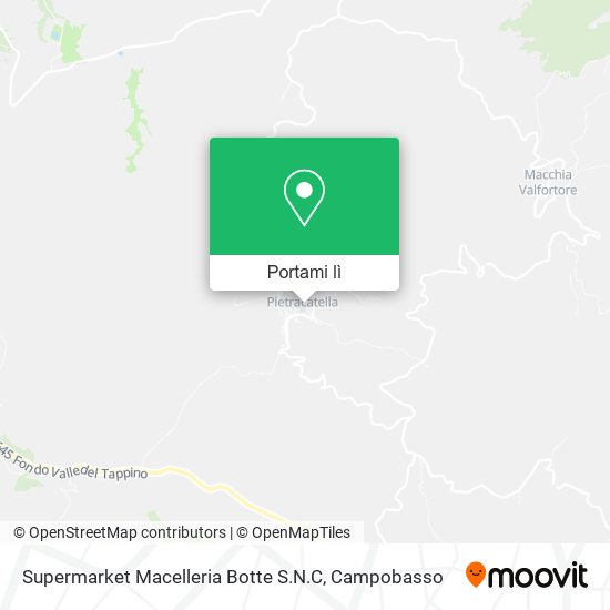 Mappa Supermarket Macelleria Botte S.N.C