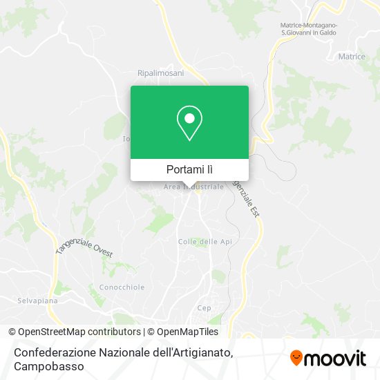 Mappa Confederazione Nazionale dell'Artigianato