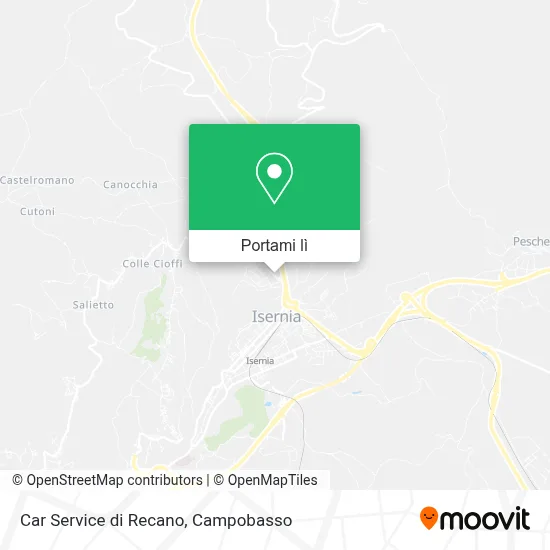 Mappa Car Service di Recano