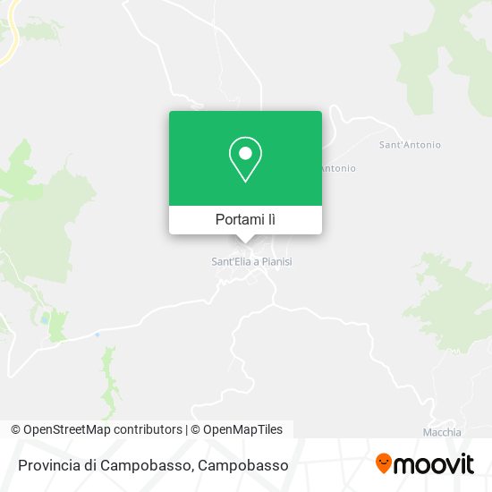Mappa Provincia di Campobasso