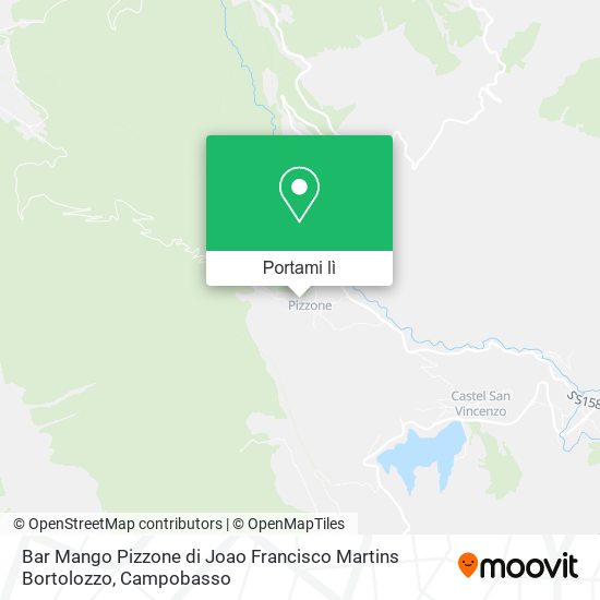 Mappa Bar Mango Pizzone di Joao Francisco Martins Bortolozzo