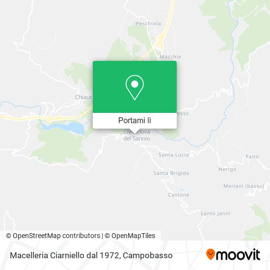 Mappa Macelleria Ciarniello dal 1972