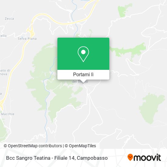 Mappa Bcc Sangro Teatina - Filiale 14