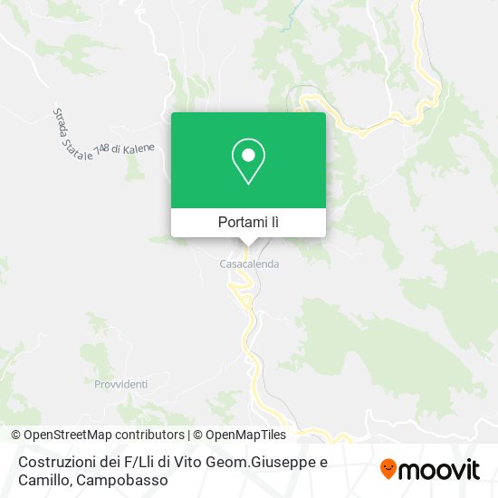 Mappa Costruzioni dei F / Lli di Vito Geom.Giuseppe e Camillo
