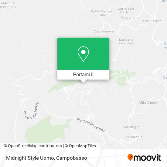 Mappa Midnight Style Uomo