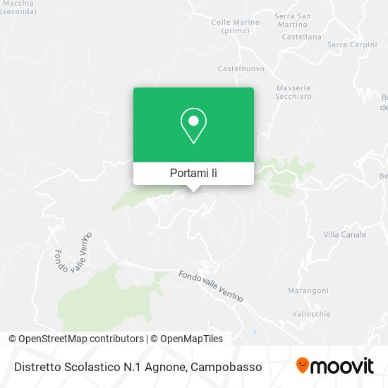 Mappa Distretto Scolastico N.1 Agnone