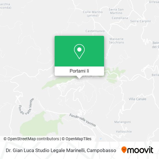 Mappa Dr. Gian Luca Studio Legale Marinelli