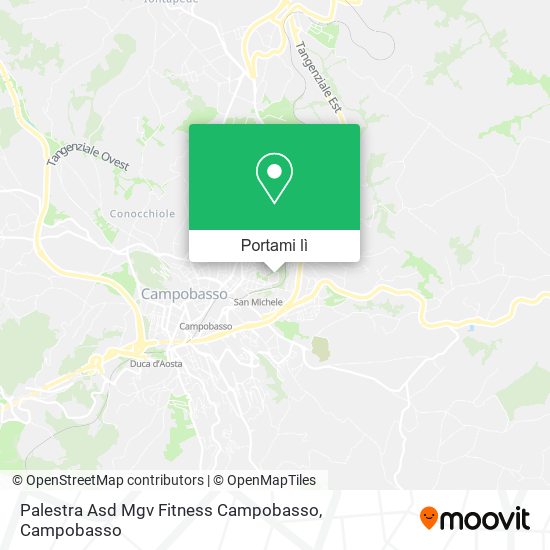 Mappa Palestra Asd Mgv Fitness Campobasso