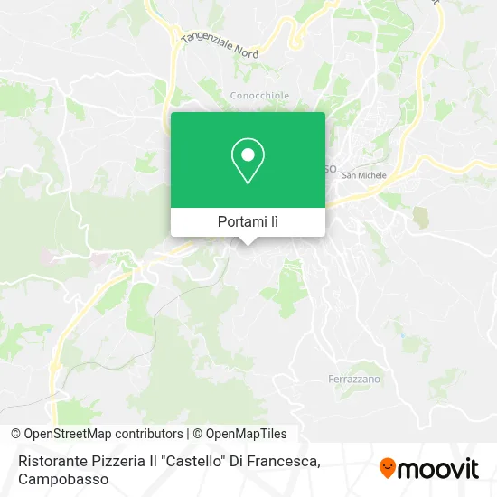Mappa Ristorante Pizzeria Il "Castello" Di Francesca