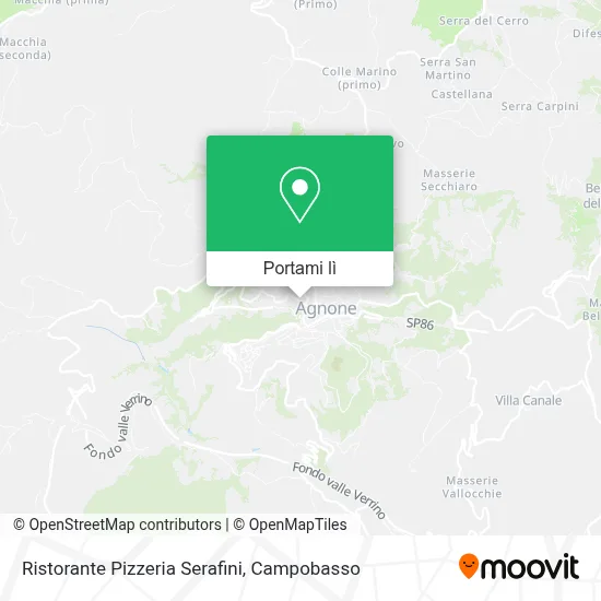 Mappa Ristorante Pizzeria Serafini