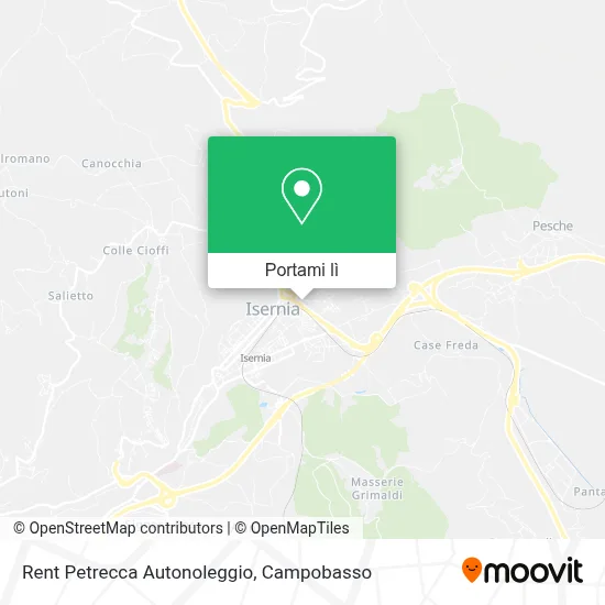 Mappa Rent Petrecca Autonoleggio