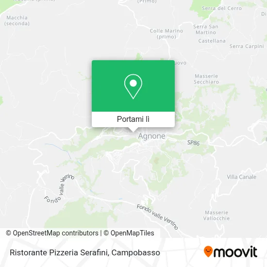 Mappa Ristorante Pizzeria Serafini