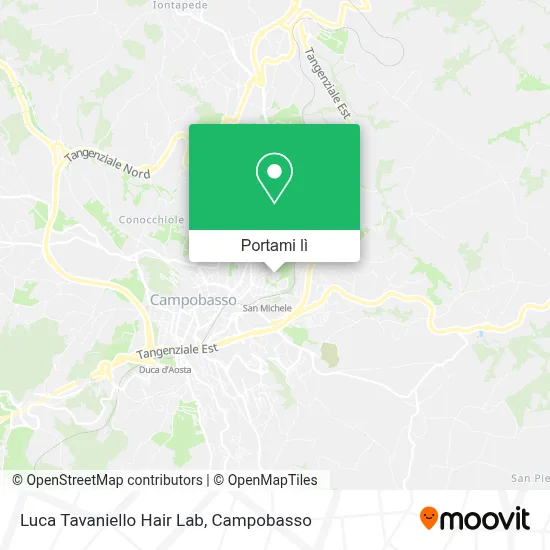 Mappa Luca Tavaniello Hair Lab