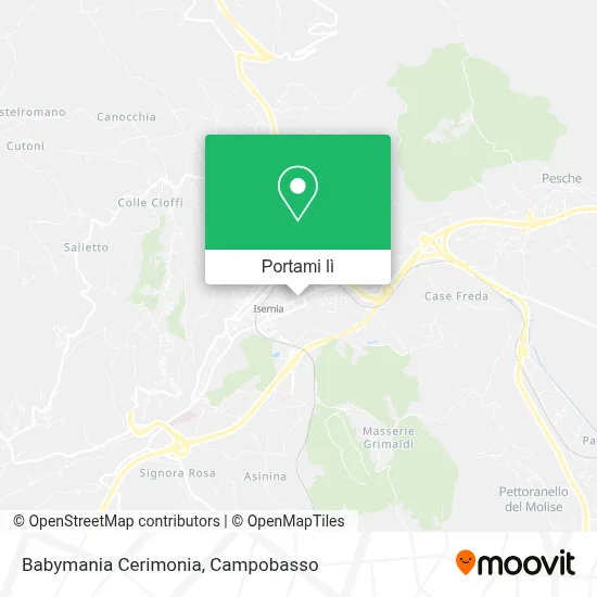 Mappa Babymania Cerimonia