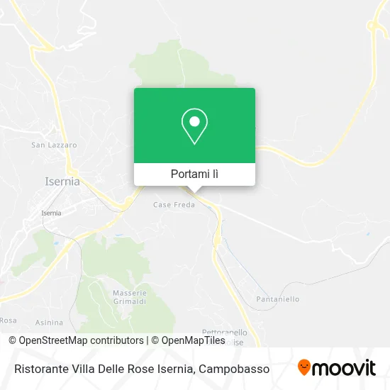 Mappa Ristorante Villa Delle Rose Isernia