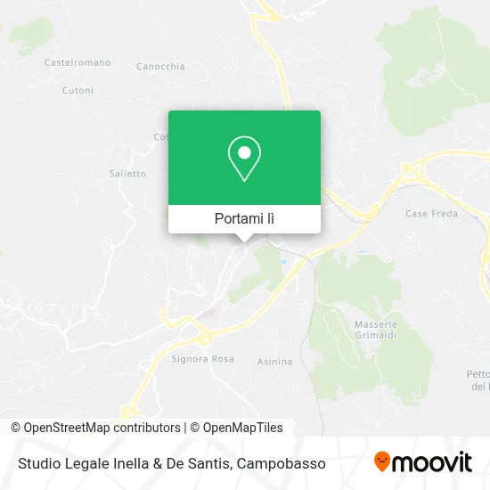 Mappa Studio Legale Inella & De Santis