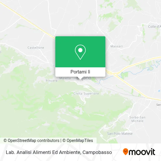 Mappa Lab. Analisi Alimenti Ed Ambiente