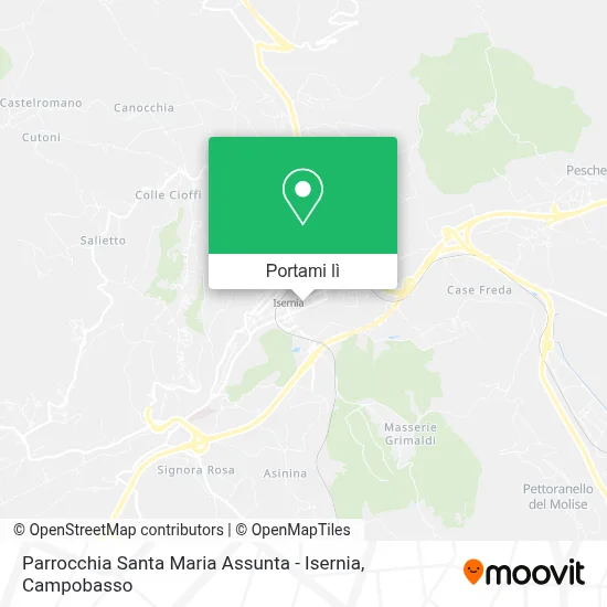Mappa Parrocchia Santa Maria Assunta - Isernia