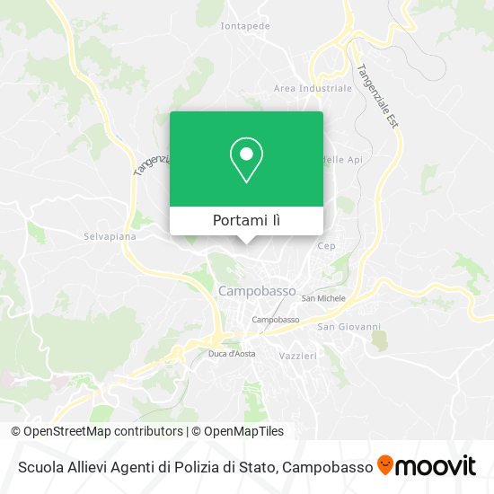 Mappa Scuola Allievi Agenti di Polizia di Stato