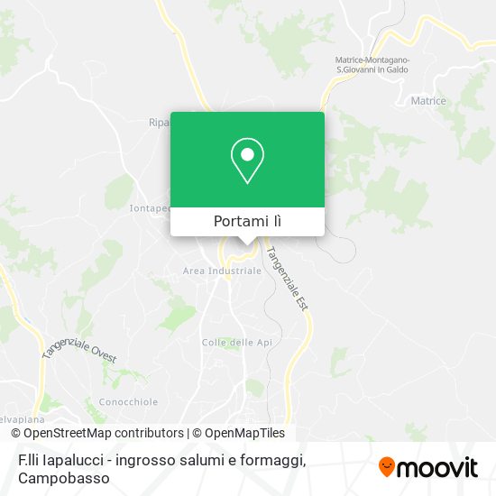 Mappa F.lli Iapalucci - ingrosso salumi e formaggi