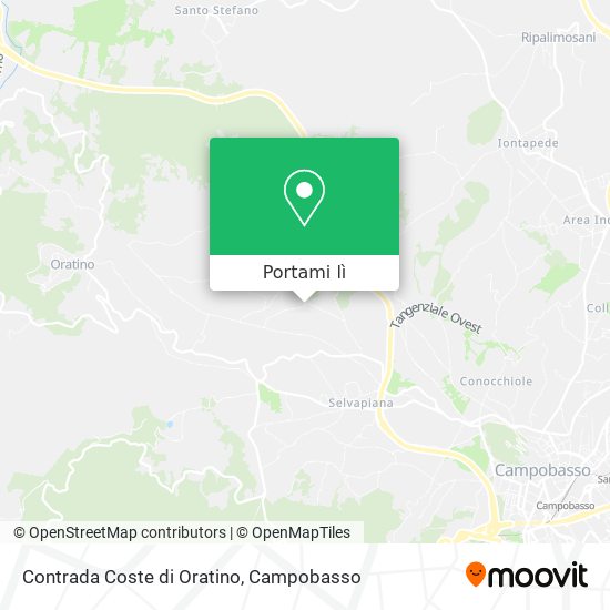 Mappa Contrada Coste di Oratino