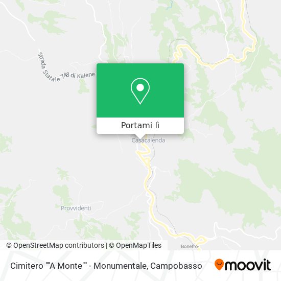 Mappa Cimitero ""A Monte"" - Monumentale