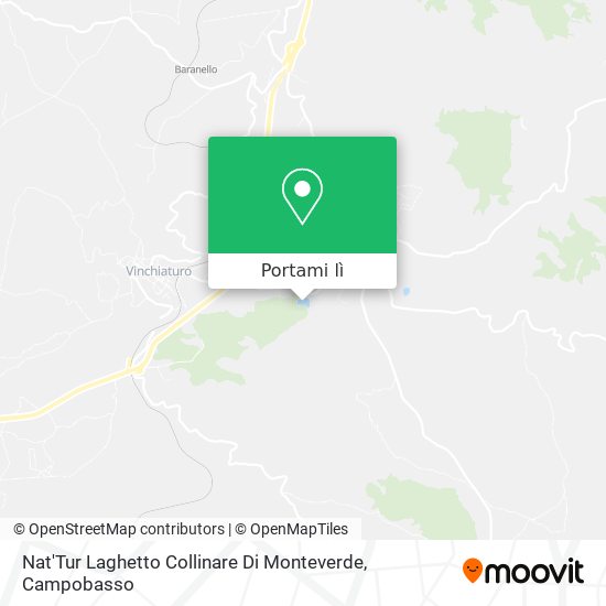 Mappa Nat'Tur Laghetto Collinare Di Monteverde