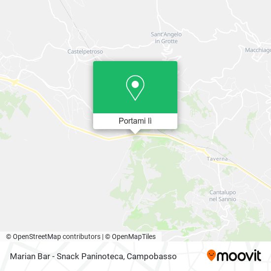 Mappa Marian Bar - Snack Paninoteca