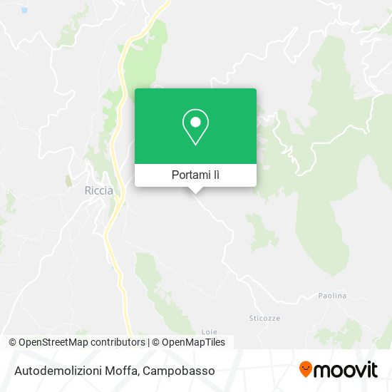 Mappa Autodemolizioni Moffa