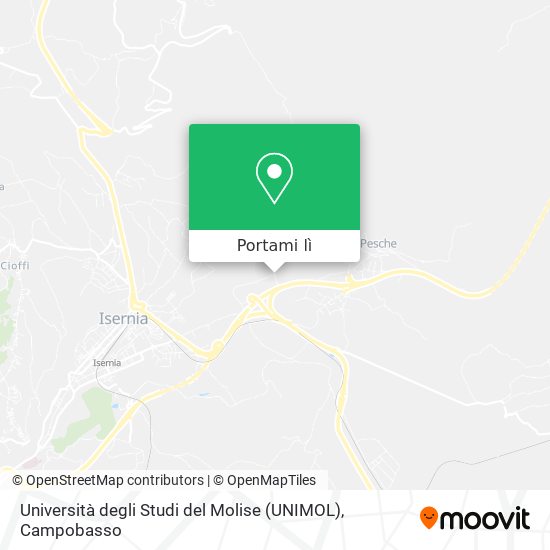 Mappa Università degli Studi del Molise (UNIMOL)